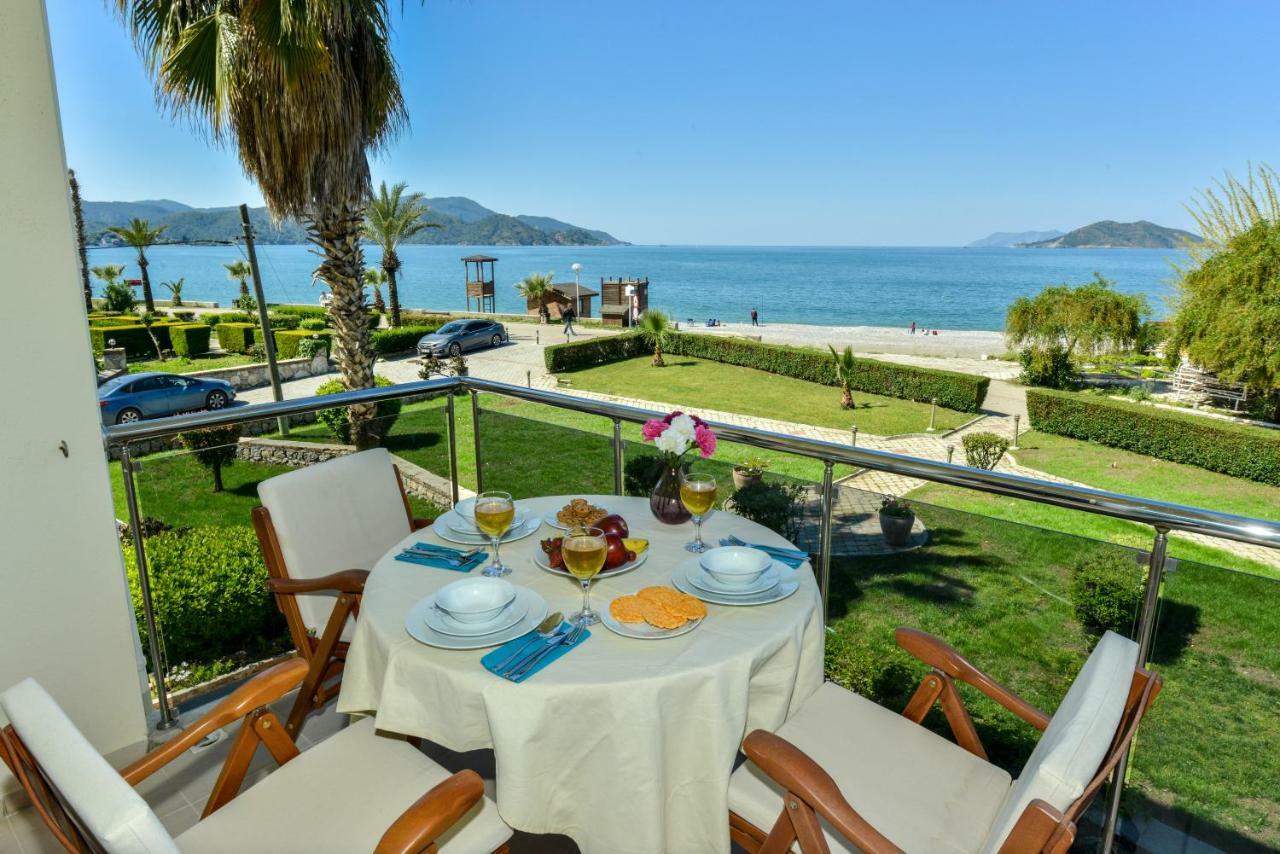 Saros Apartments Calis Beach フェティエ エクステリア 写真