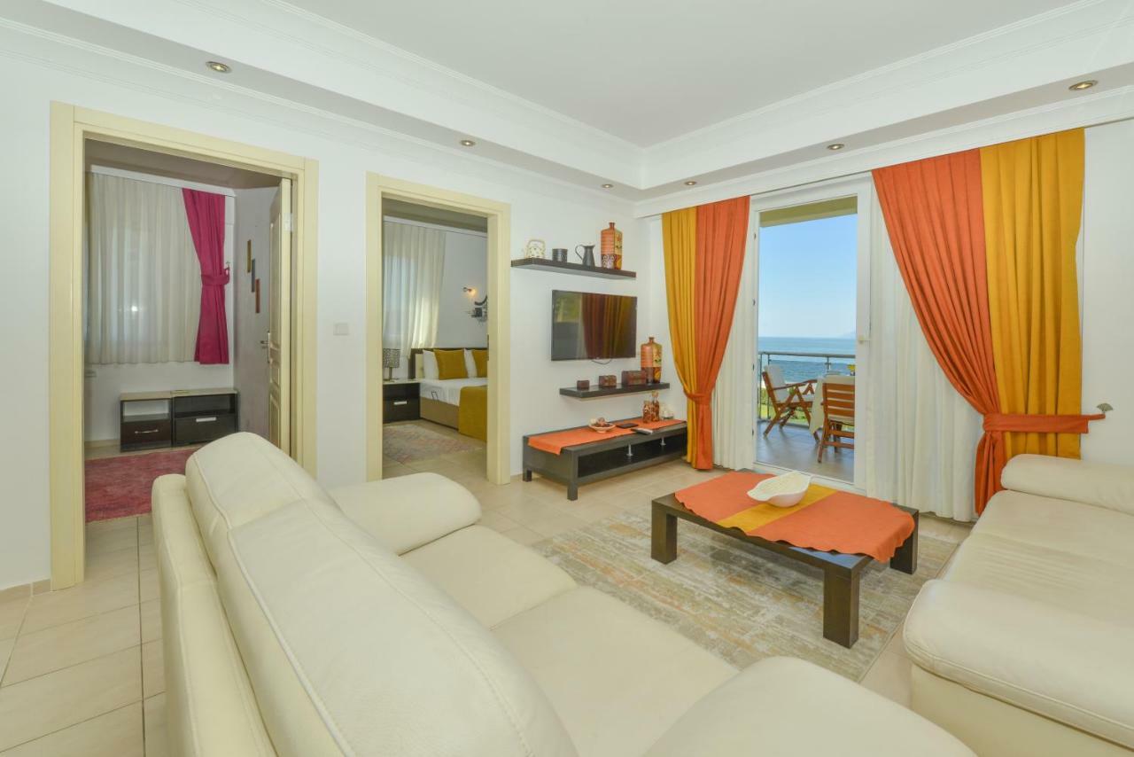 Saros Apartments Calis Beach フェティエ エクステリア 写真