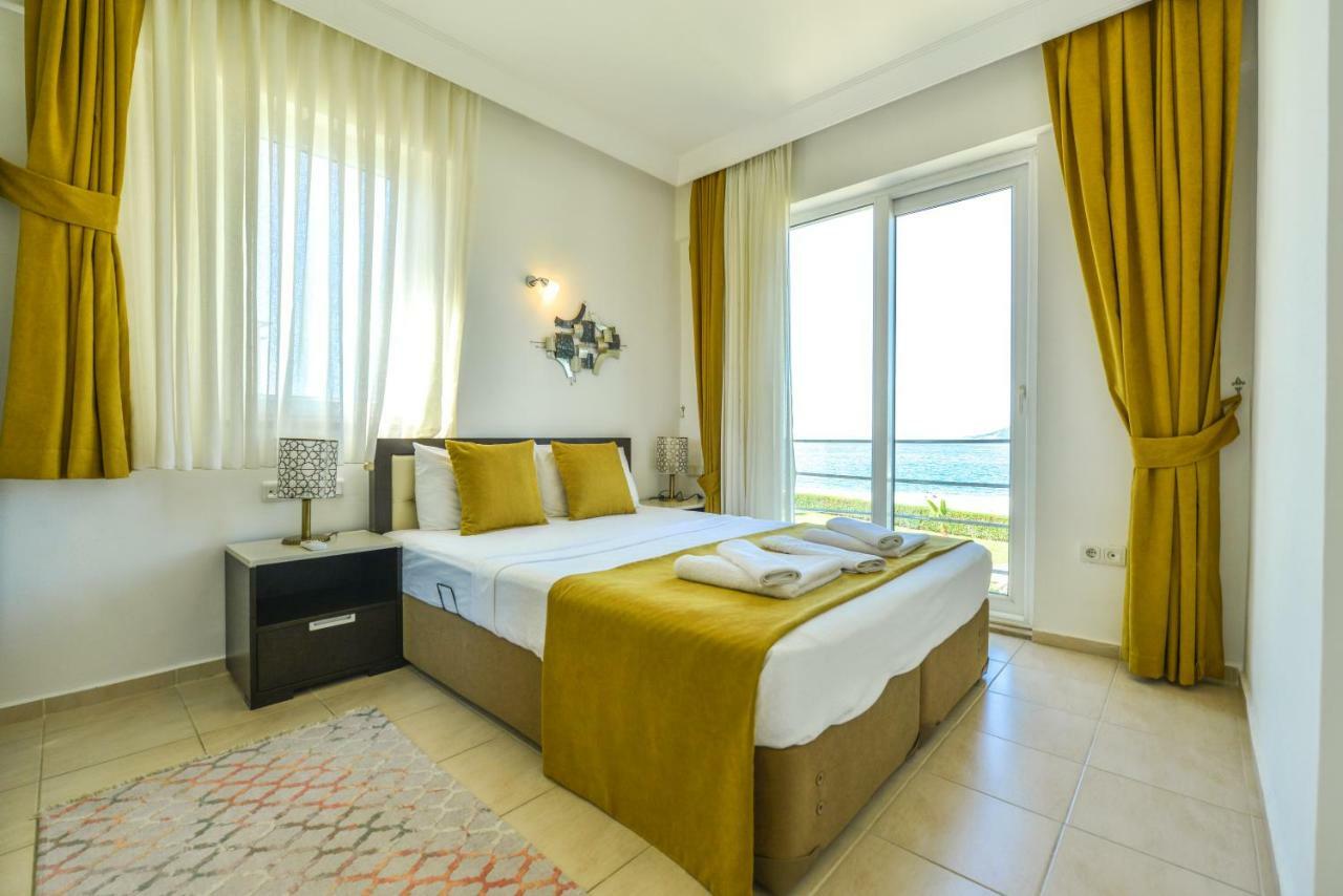 Saros Apartments Calis Beach フェティエ エクステリア 写真